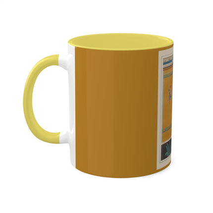 Pompeii Walls Pl.20 by Victor Steeger Colorful Mugs, 11oz