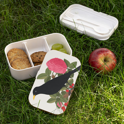 Blackbird & Rose Bento Lunch Box – Timeless Beauty & Elegant Charm