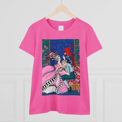 The Jealous Parrot by George Barbier Women's Midweight Cotton Tee