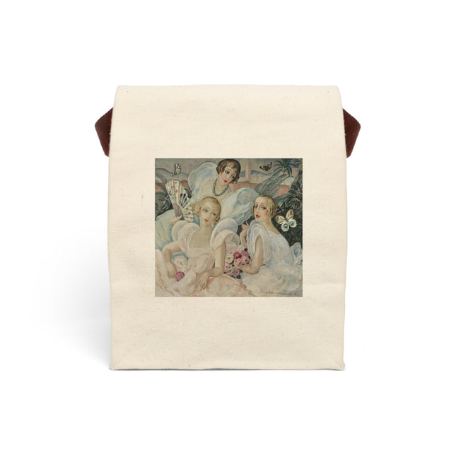 Les Femmes Fatales by Gerda Wegener Canvas Lunch Bag With Strap