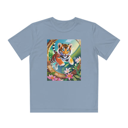 Majestic Tiger Cub Youth Competitor Tee – Courage, Adventure & Fiery Spirit