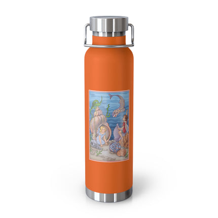 Fairy Whispers of the Sea Copper Vacuum Insulated Bottle, 22 oz