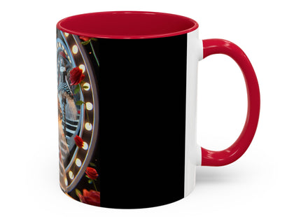 Halloween Witch Through the Mirror Colorful Mugs (11oz, 15oz)