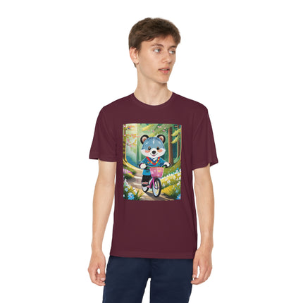 Furry Cyclist Youth Competitor Tee – Woodland Adventure & Playful Charm