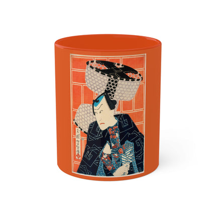 The Actor Kawarasaki Gonjūrō for a Fire Troupe by Tsukioka Yoshitoshi Colorful Mugs, 11oz