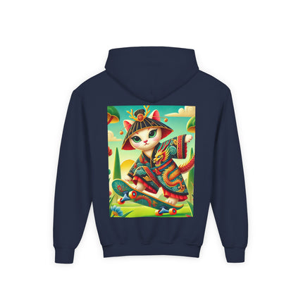 Dragon Dance on Wheels Youth Hooded Sweatshirt – Bold Motion & Fearless Style