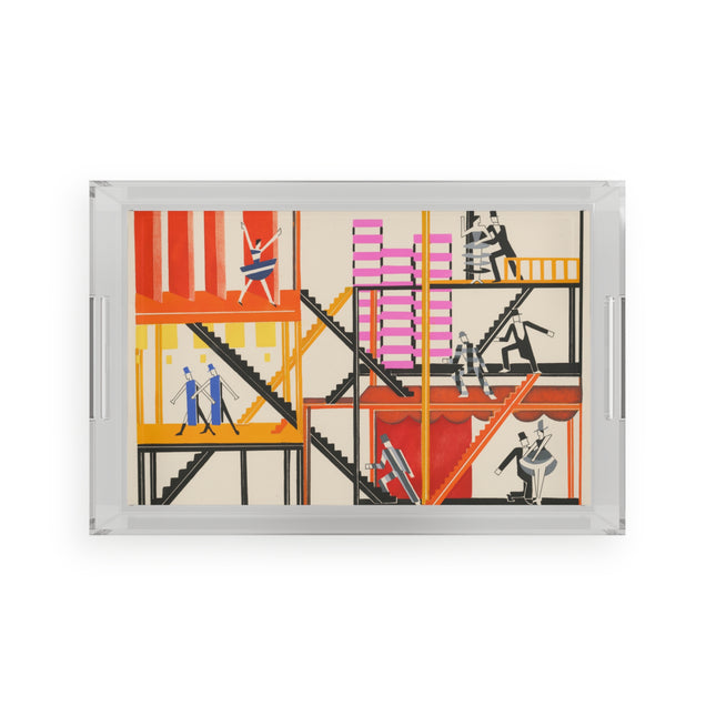 Maquettes de Théatre 4 by Alexandra Exter Acrylic Serving Tray