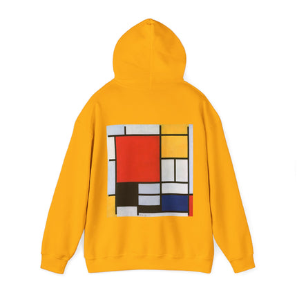 Composition with Red, Yellow, Blue, and Black by Piet Mondrian Heavy Blend™ Hooded Sweatshirt