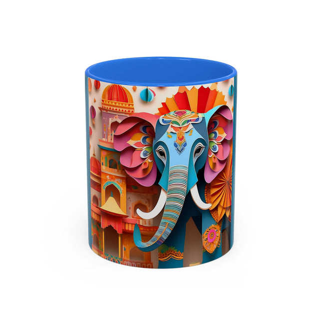 Elephant at an Autumn Festival Colorful Mugs (11oz, 15oz)