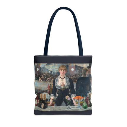 A Bar at the Folies-Bergère by Edouard Manet Tote Bag (AOP)