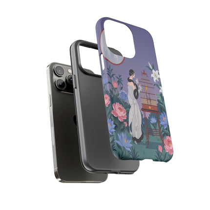 🌸🐦 The Lady Of The Garden Birdcage Phone Case – Art Deco Floral Elegance