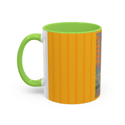 Sur Les Marches Du Jardin by Georges LePape Colorful Mugs (11oz, 15oz)