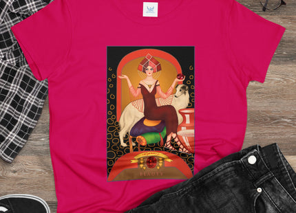 January & Garnet (from the Gem Series) by Sofia Chiostri Women's Midweight Cotton Tee