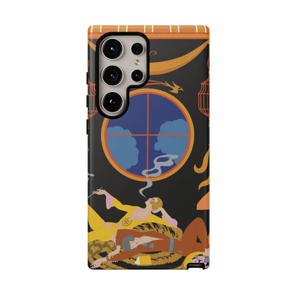Art Deco Lounge Phone Case – Opulent Smoke & Timeless Glamour