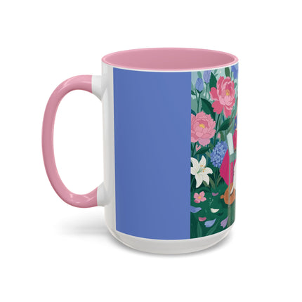 The Ladies Of The Blossoming Vanity Colorful Mugs – Art Deco Floral Elegance