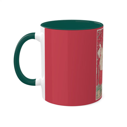 Wood for the Plum Tree by Tsukioka Yoshitoshi Colorful Mugs, 11oz