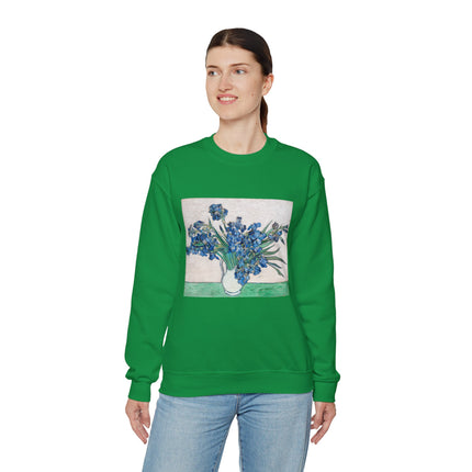 Irises by Vincent Van Gogh Heavy Blend™ Crewneck Sweatshirt