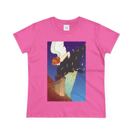 The Christmas Angel Women's Midweight Cotton Tee