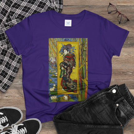 Courtesan (after Eisen) by Vincent van Gogh Women's Midweight Cotton Tee