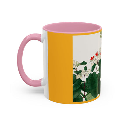 Clerodendrum & Rudbeckia Flower by Tanigami Kônan Colorful Mugs (11oz, 15oz)