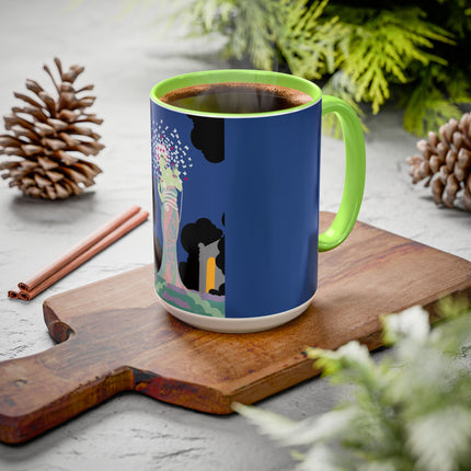 Butterfly Enchantress Colorful Mugs – Ethereal Art Deco Magic & Transformation