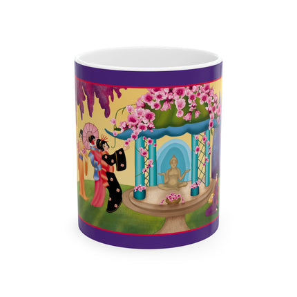 A Dance of Colors and Serenity by Carlo Chiostri Ceramic Mug 11oz