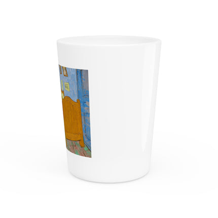 The Bedroom by Vincent Van Gogh Ceramic Shot Glass