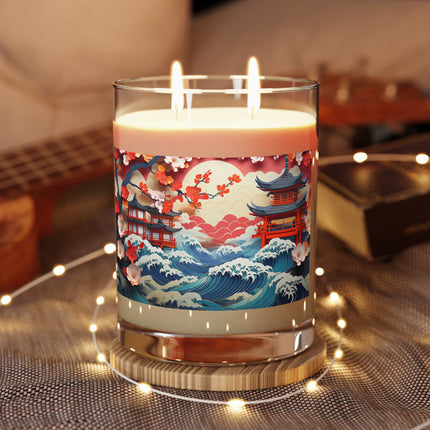 Twilight Serenity Scented Candle - Full Glass, 11oz - The White Tea & Fig, The Lavender & Sage, and The Ocean Mist & Moss