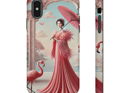 Petals, Porcelain, and Flamingos Phone Cases