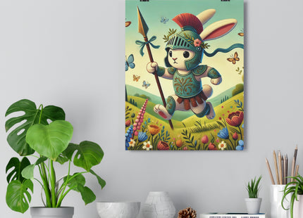 Rabbit Gladiator Giclée Art Print