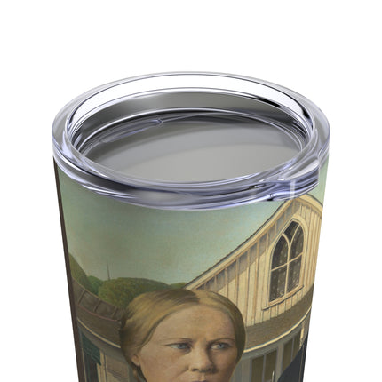 American Gothic by Grant Wood Tumbler 20oz
