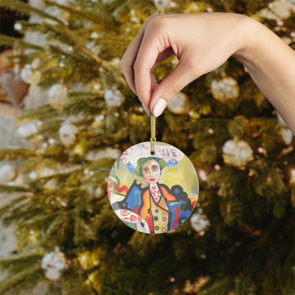 A Mulher by Amadeo de Souza-Carosa Glass Ornament
