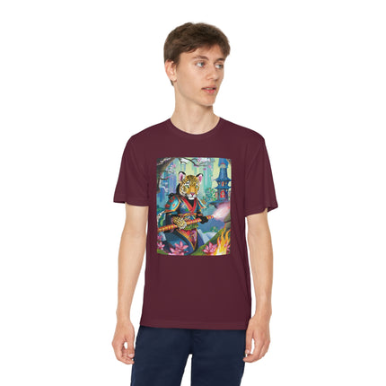 Cyberpunk Leopard Youth Competitor Tee