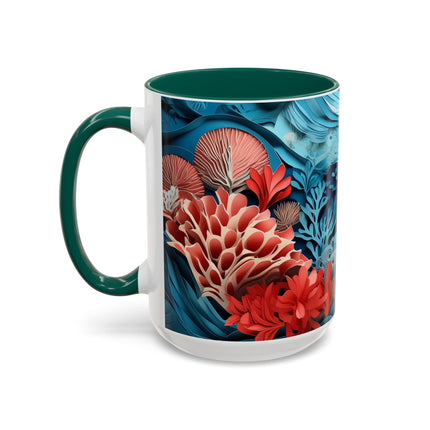 Enchanting Underwater Scene Colorful Mugs (11oz, 15oz)