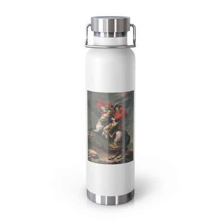 Napoleon Crossing the Alps by Jacques-Louis David Copper Vacuum Insulated Bottle, 22oz