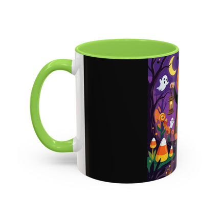 🎃🏮 The Pumpkin Gentleman's Moonlit Stroll Colorful Mug – Whimsical Halloween Charm