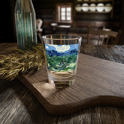 Olive Trees by Vincent Van Gogh Shot Glass, 1.5oz