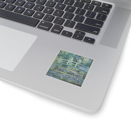Water Lilies and Japanese Bridge by Claude Monet Kiss-Cut Stickers (4 Sizes)