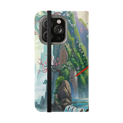 🐘⚔️ Cyberpunk Elephant Samurai Flip Case – Ancient Wisdom & Neon Power