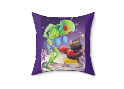 Cosmic Clash Spun Polyester Square Pillow