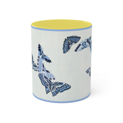 One Thousand Butterflies by Kamisaka Sekka Colorful Mugs, 11oz