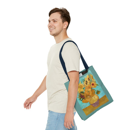Vase with Twelve Sunflowers by Vincent Van Gogh Tote Bag (AOP)