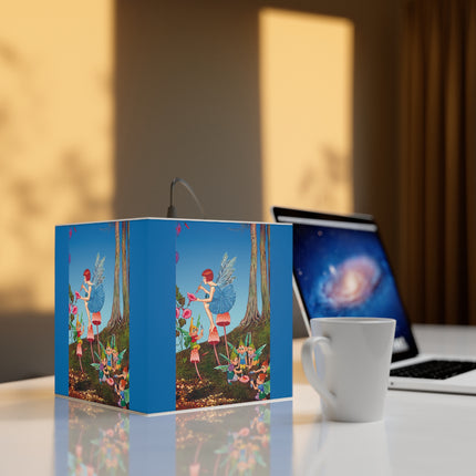 Periwinkle Painting the Petals Ida Outhwaite Light Cube Lamp