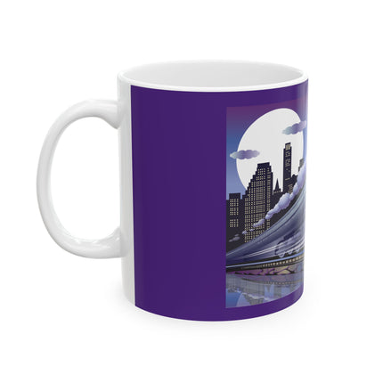 The Art Deco Bullet Train 11 oz Ceramic Mug