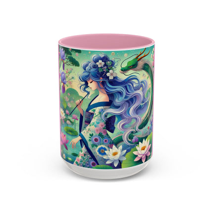 Fairy of the Koi Pond Colorful Mugs (11oz, 15oz)