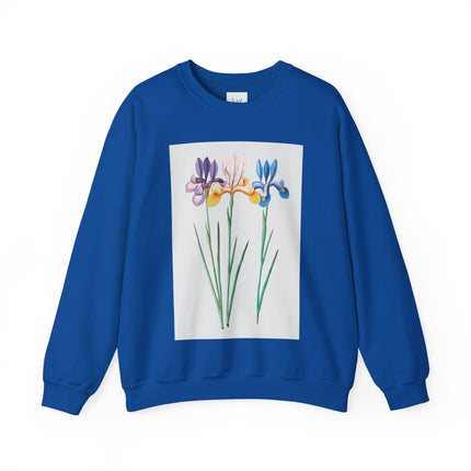 Blue Iris by Anselmus Boëtius de Boodt Heavy Blend™ Crewneck Sweatshirt