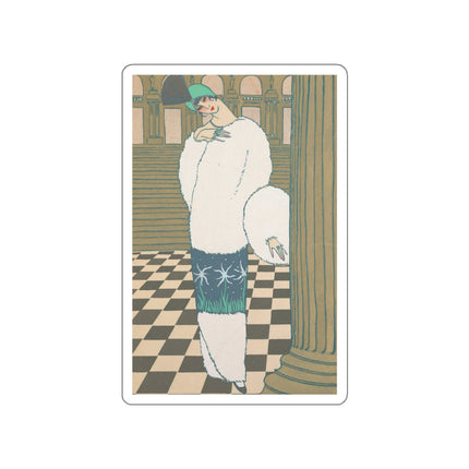 Les Hermines by Georges Lepape Die-Cut Stickers (5 Sizes)