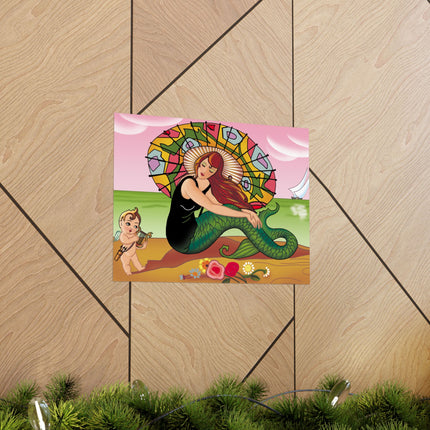 Siren Serenade Premium Matte horizontal posters