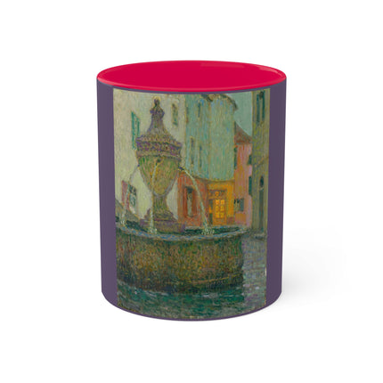 La Fontaine, Saint-Paul De Vence by Henri Le Sidaner Colorful Mug