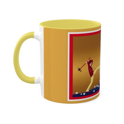 Crack-Up Comedy: The Great Egg Duel Colorful Mugs, 11oz
